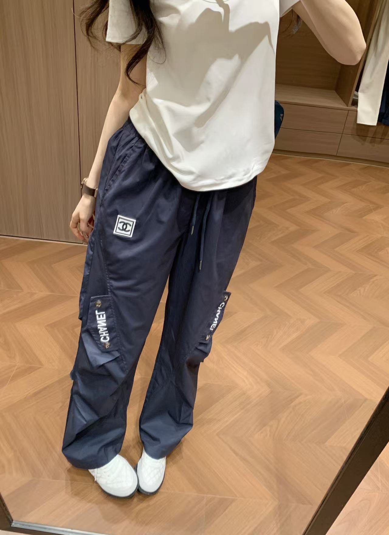 CHANE1 ダブルCレター カジュアルパンツ【50％割引+送料無料】
