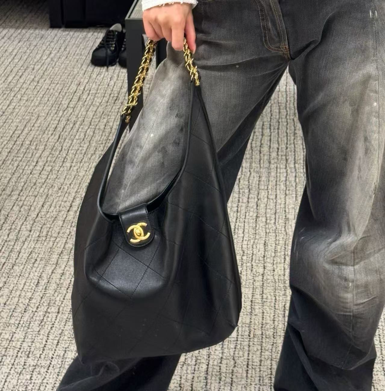 CHANE1 hoboバケットバッグ【50％割引+送料無料】