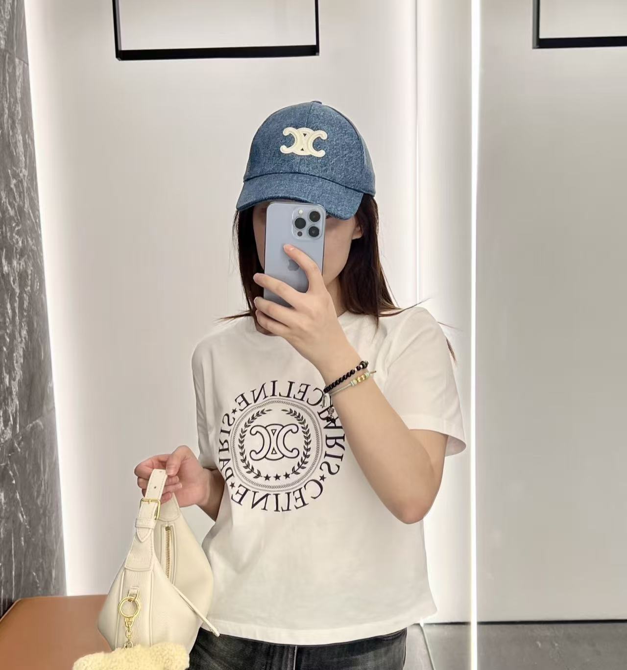 CEL1NE 凱旋門レターTシャツ【50％割引+送料無料】