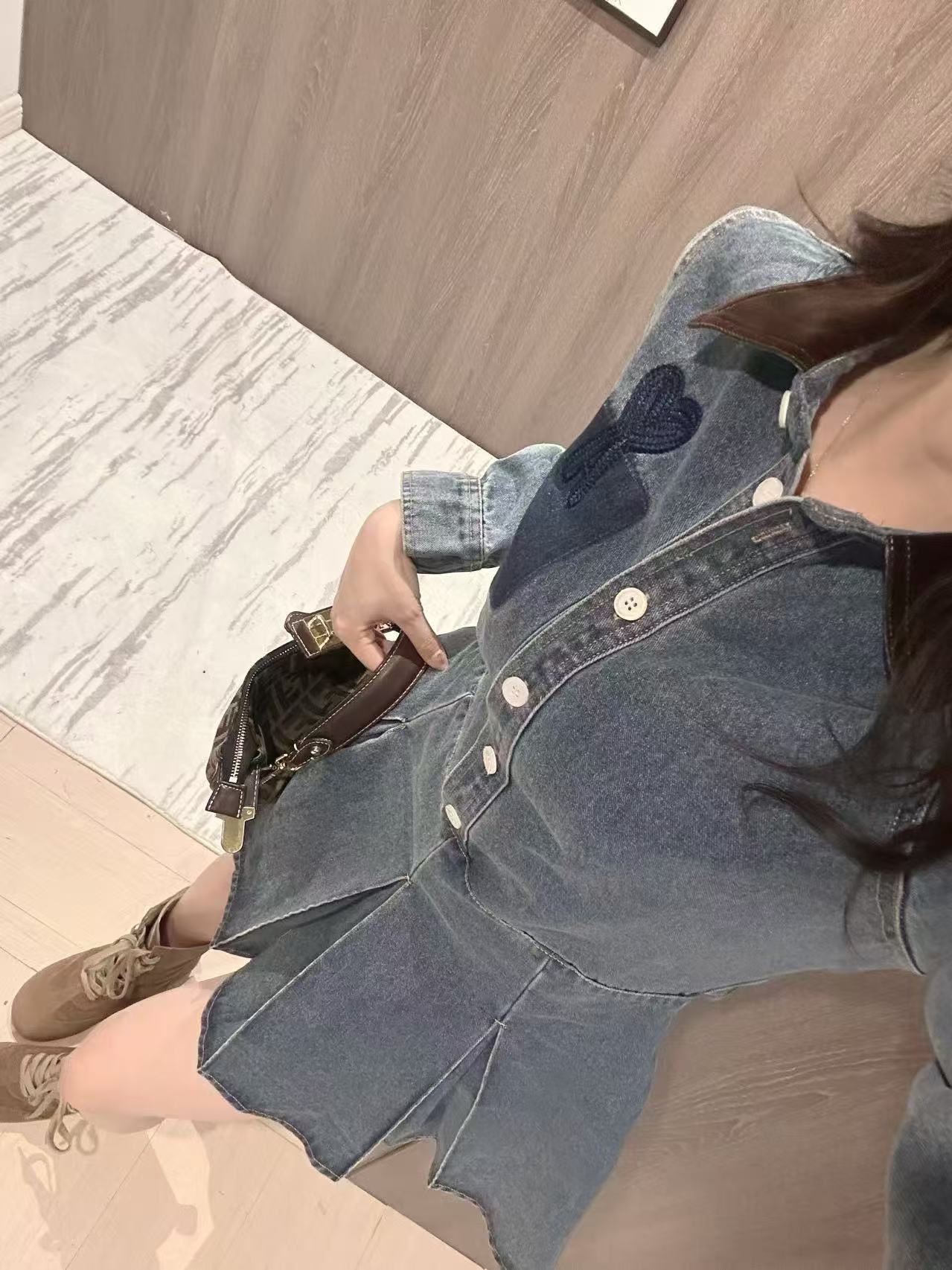 AMIデニムドレス【50％割引+送料無料】