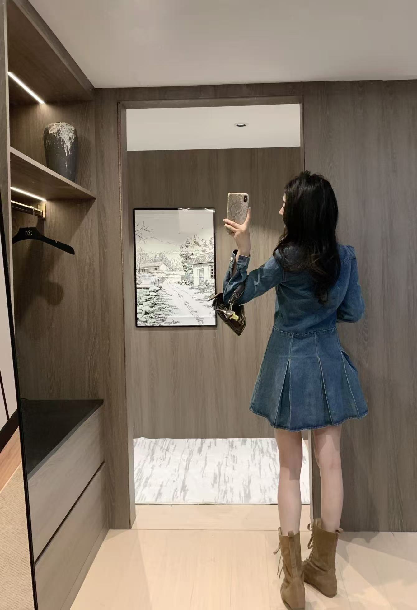 AMIデニムドレス【50％割引+送料無料】