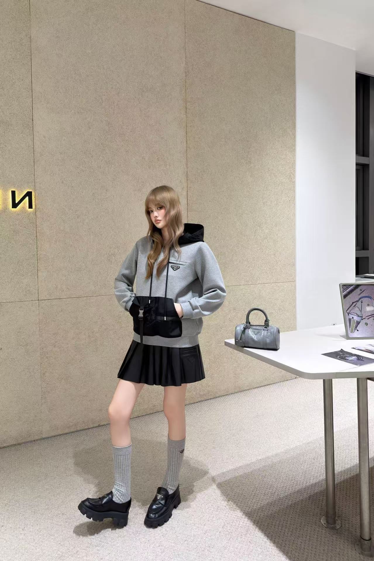 PR4DA フード付きカラーブロックジャケット【50％割引+送料無料】