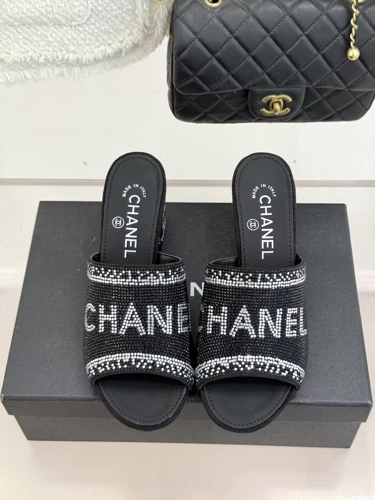 CHANE1 高品質ラインストーンレターハイヒール【50％割引+送料無料】