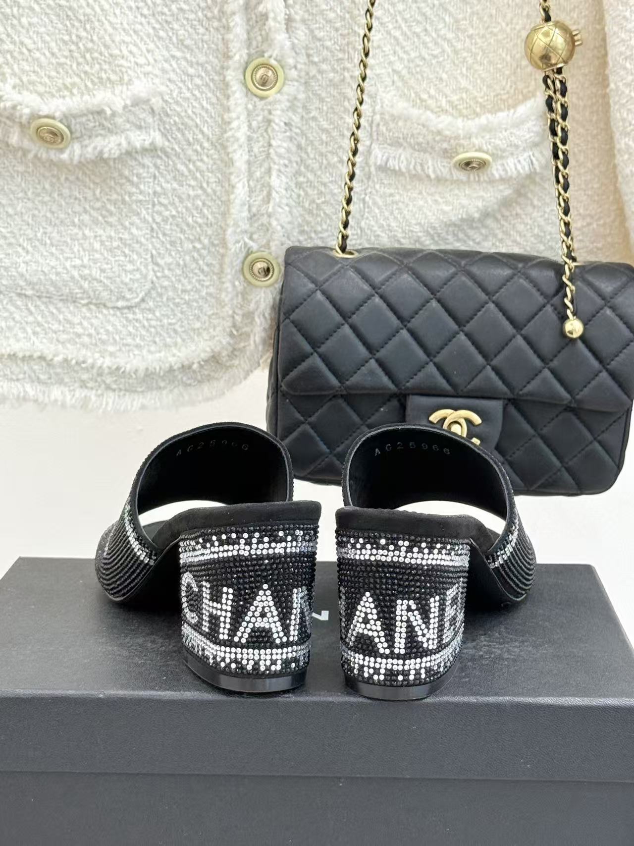 CHANE1 高品質ラインストーンレターハイヒール【50％割引+送料無料】