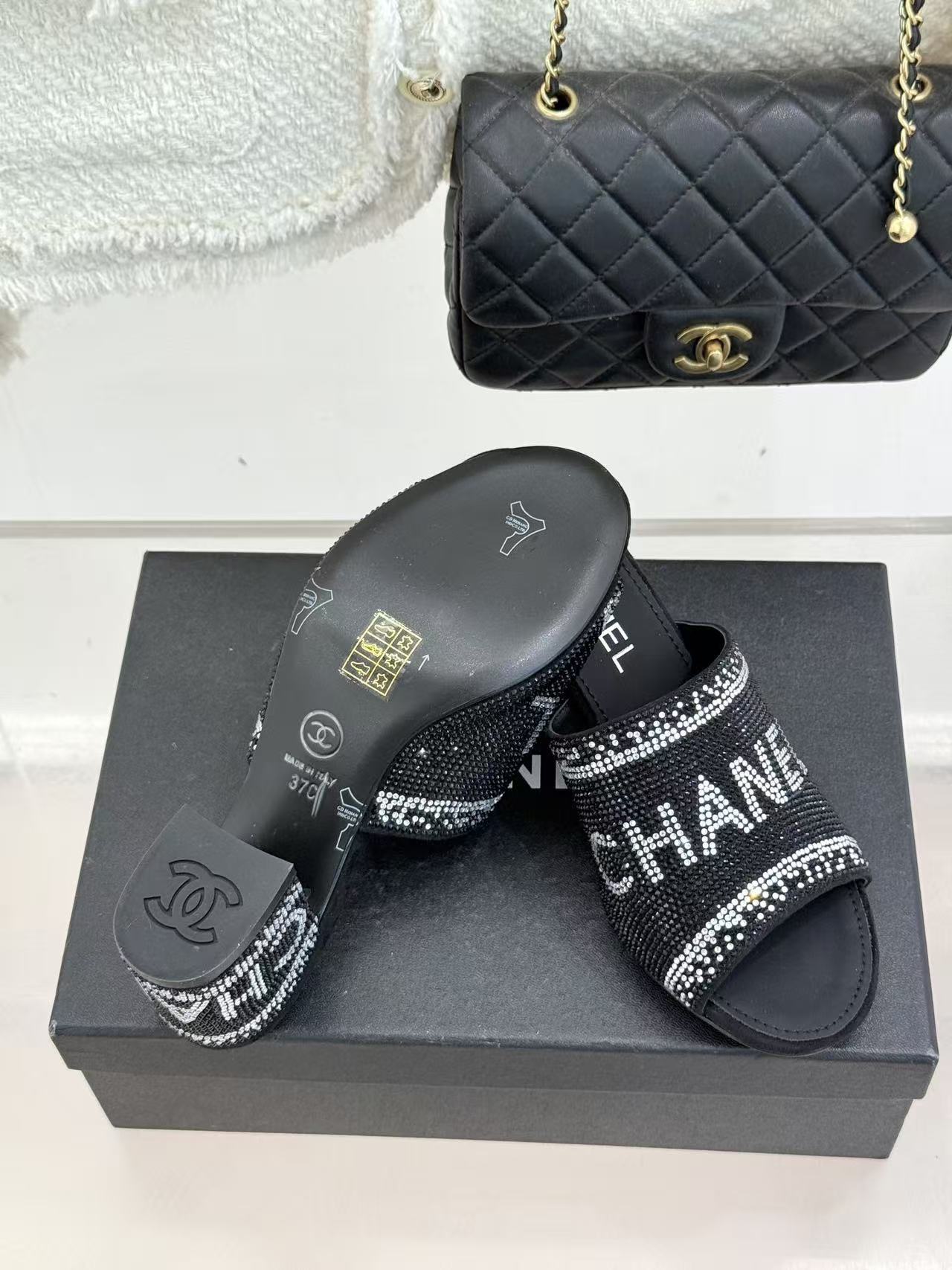 CHANE1 高品質ラインストーンレターハイヒール【50％割引+送料無料】