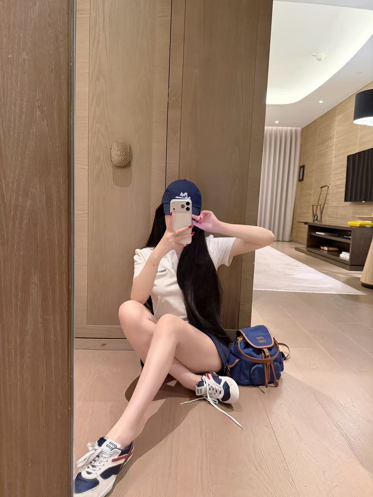 M1UM1U 襟付きシャツ+スカート ツーピースセット【50％割引+送料無料】