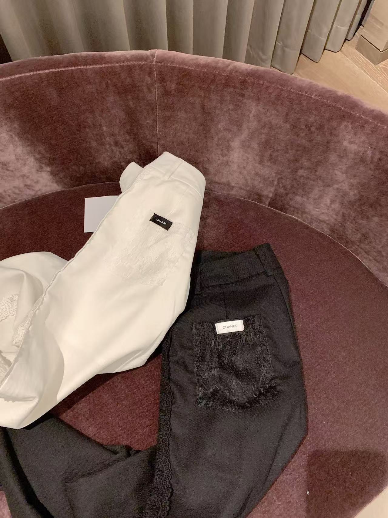 CHANE1 レースストレートレッグカジュアルパンツ【50％割引+送料無料】