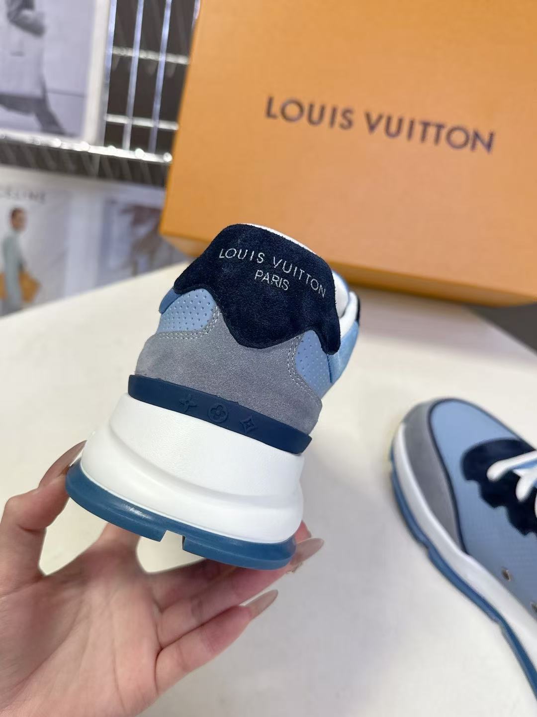 LVの高品質カラーブロックカジュアルシューズ【50％割引+送料無料】