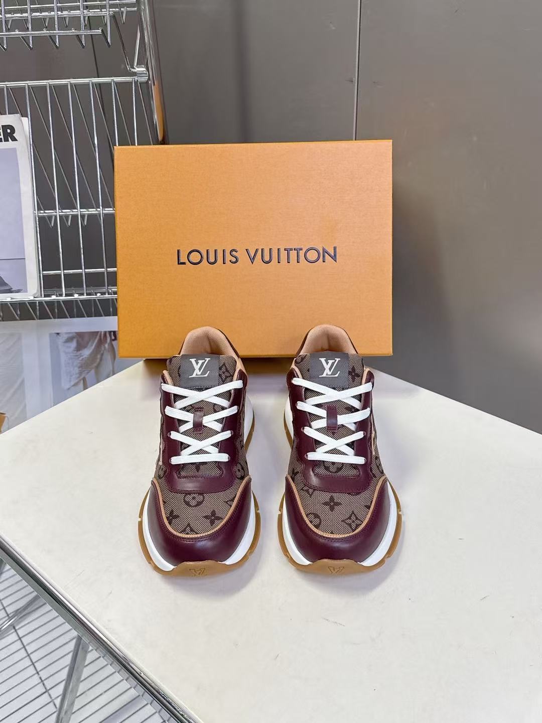 LVの高品質カラーブロックカジュアルシューズ【50％割引+送料無料】