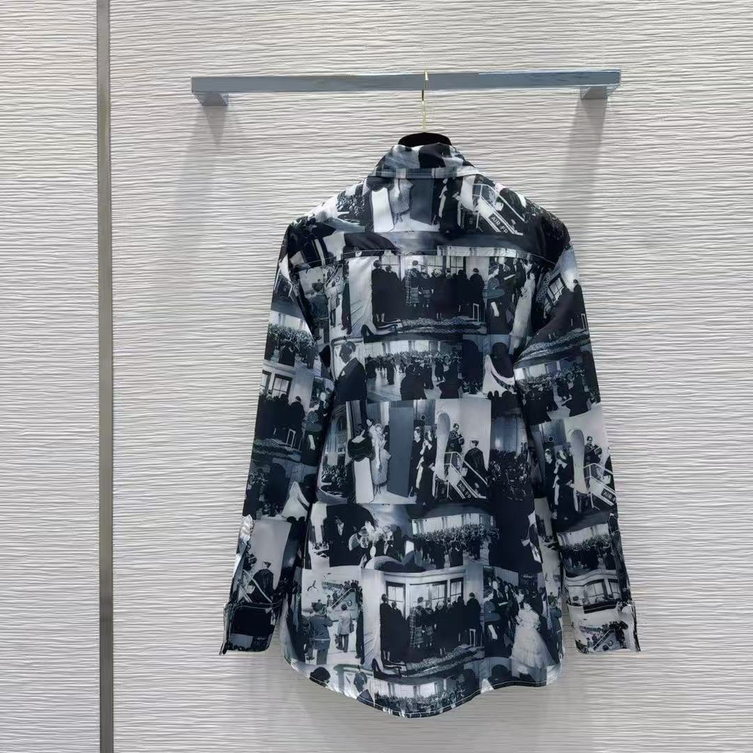 DIOR プリントシャツ【50％割引+送料無料】