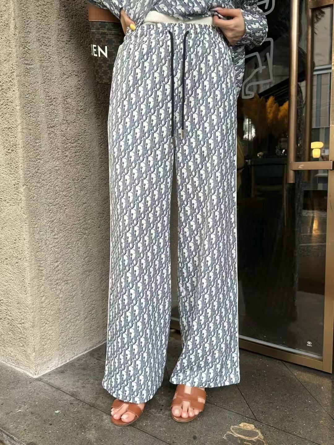 DIORプリントシャツとパンツのツーピースセット【50％割引+送料無料】