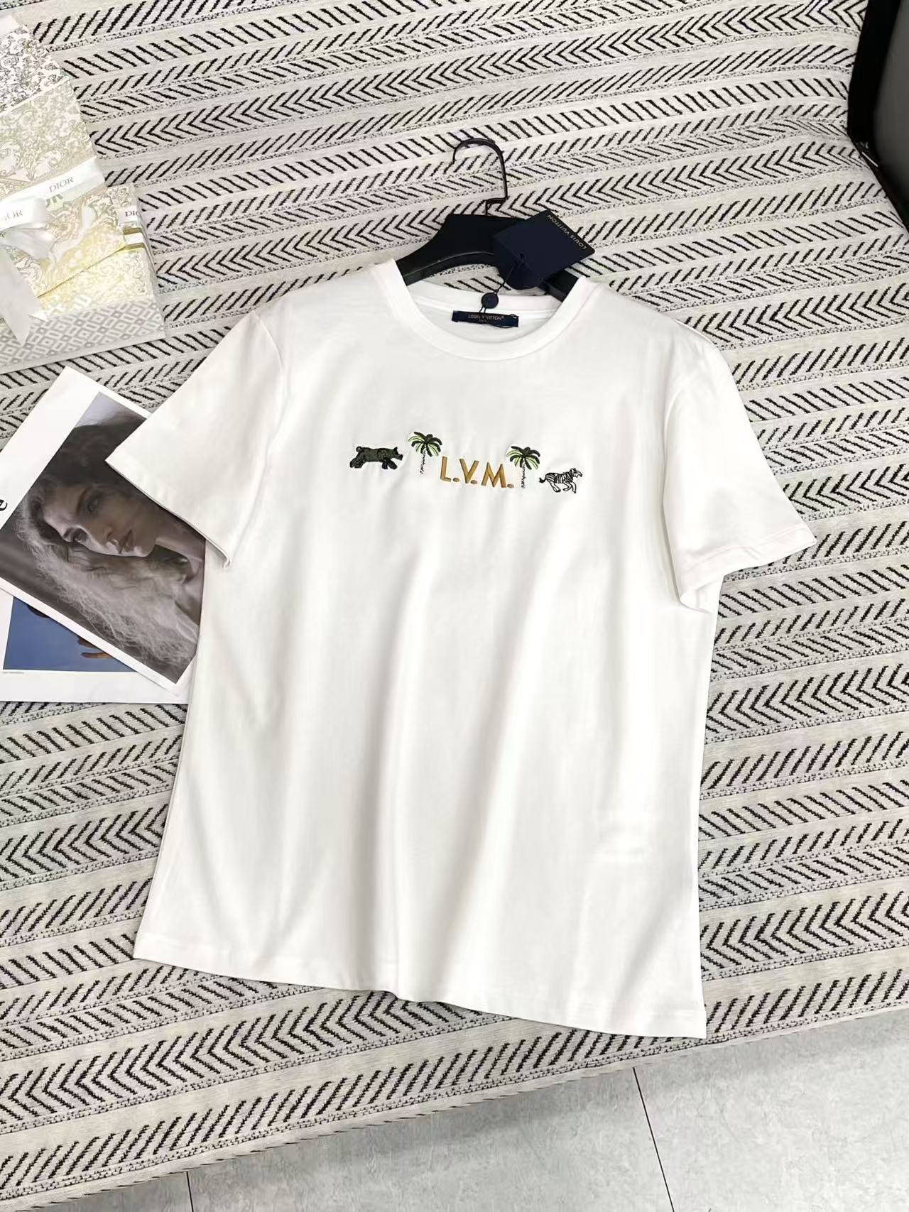 LV ココナッツツリー エンブロイダリー レター Tシャツ【50％割引+送料無料】