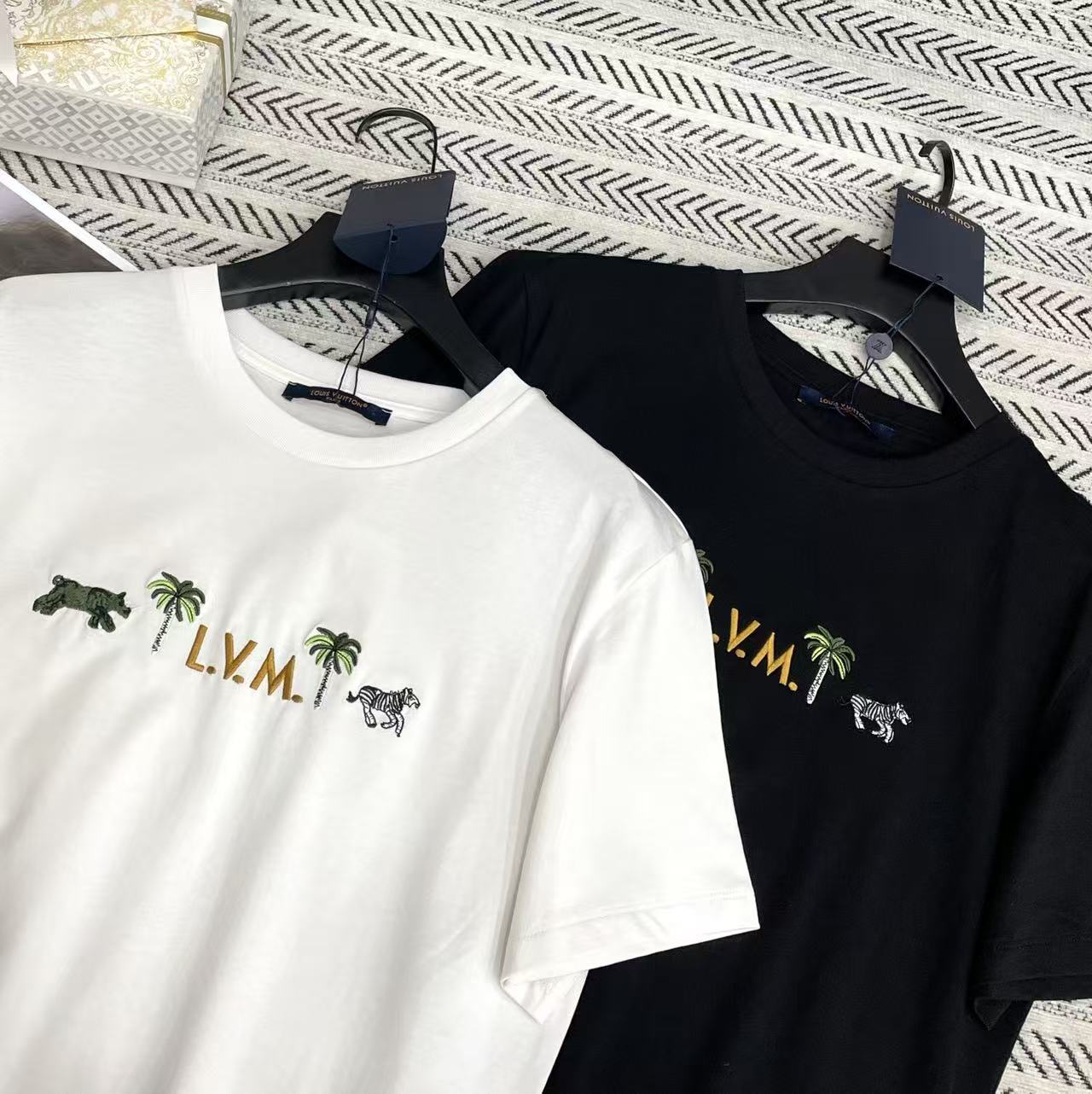 LV ココナッツツリー エンブロイダリー レター Tシャツ【50％割引+送料無料】