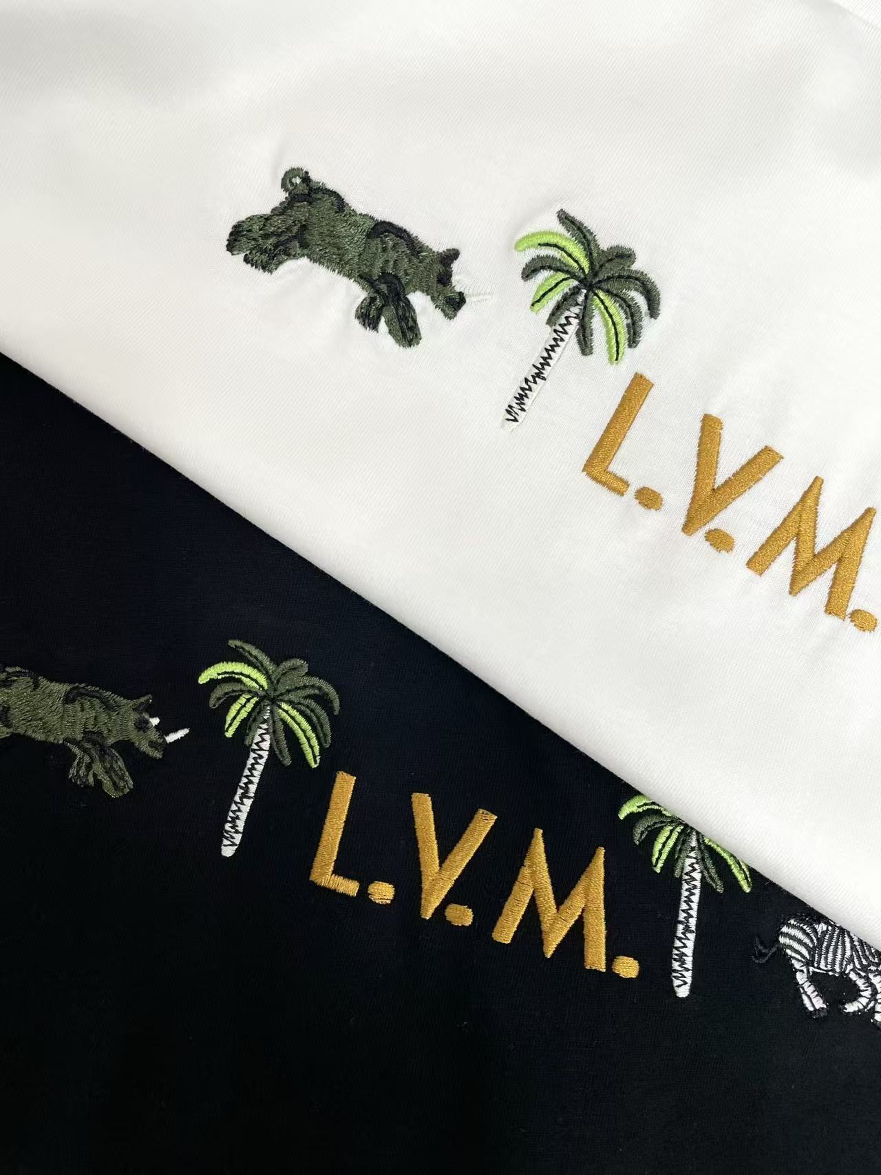 LV ココナッツツリー エンブロイダリー レター Tシャツ【50％割引+送料無料】