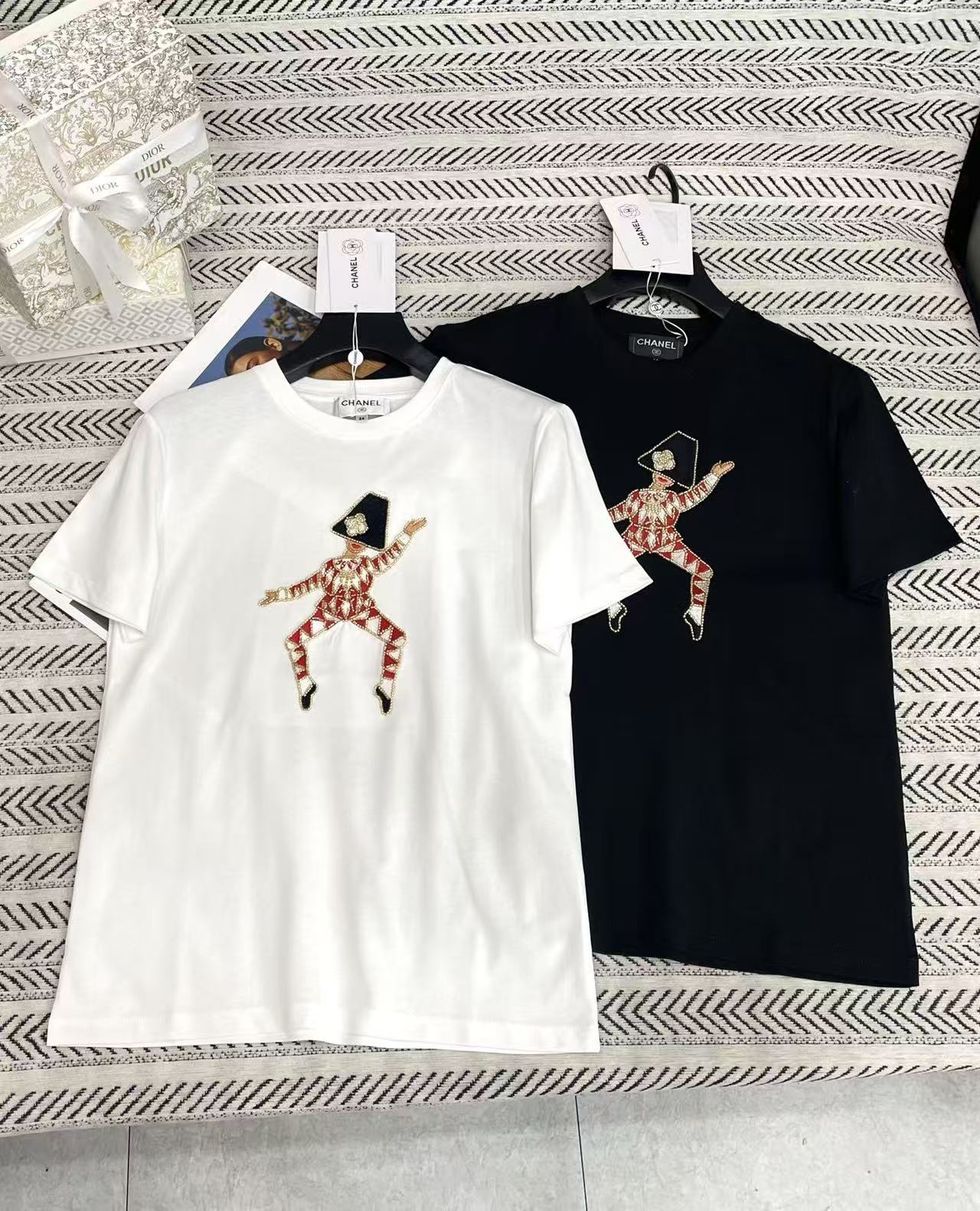 CHANE1 カメリアビーズキャラクターTシャツ【50％割引+送料無料】