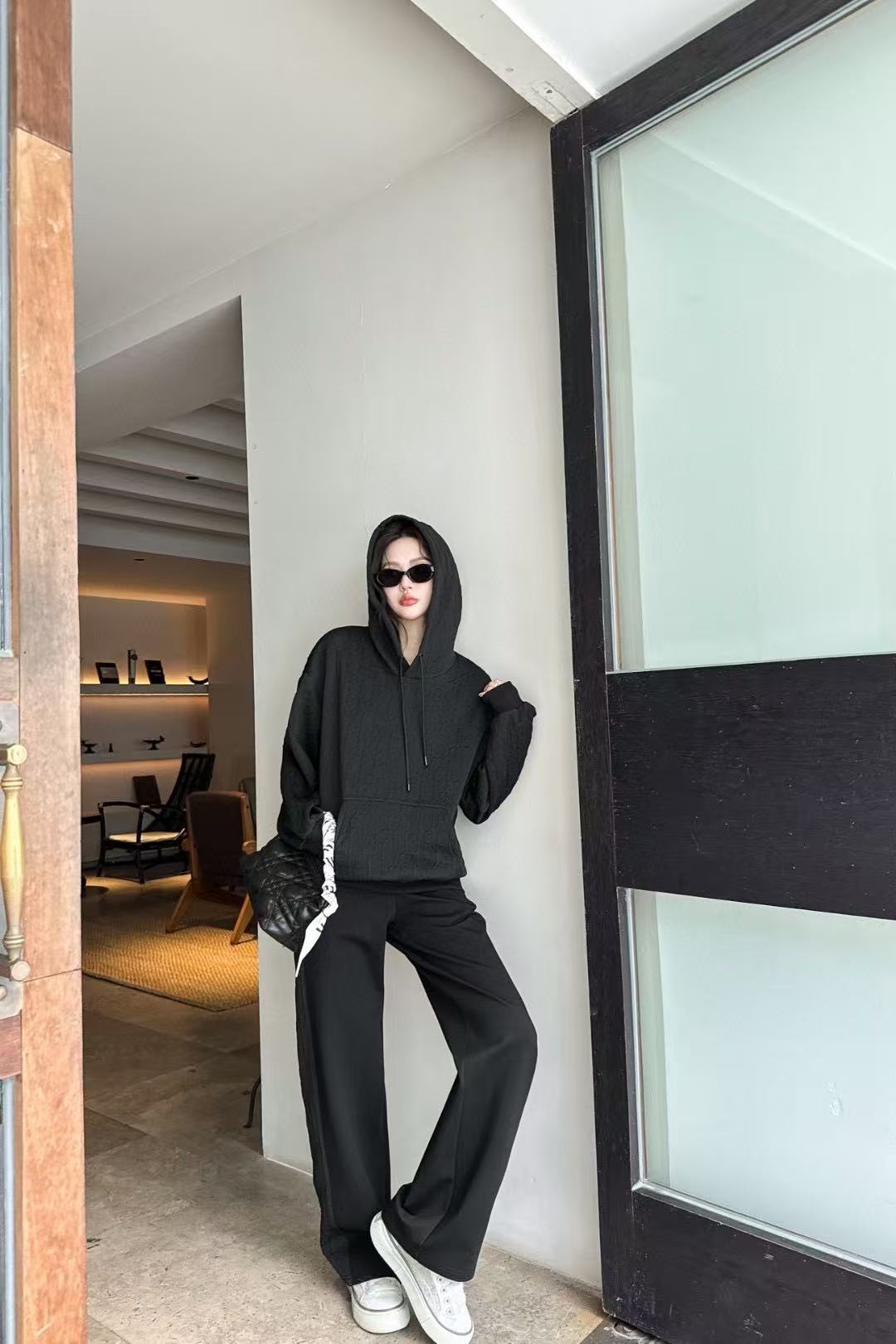 DIOR ジャカード フード付き カジュアルスーツ【50％割引+送料無料】