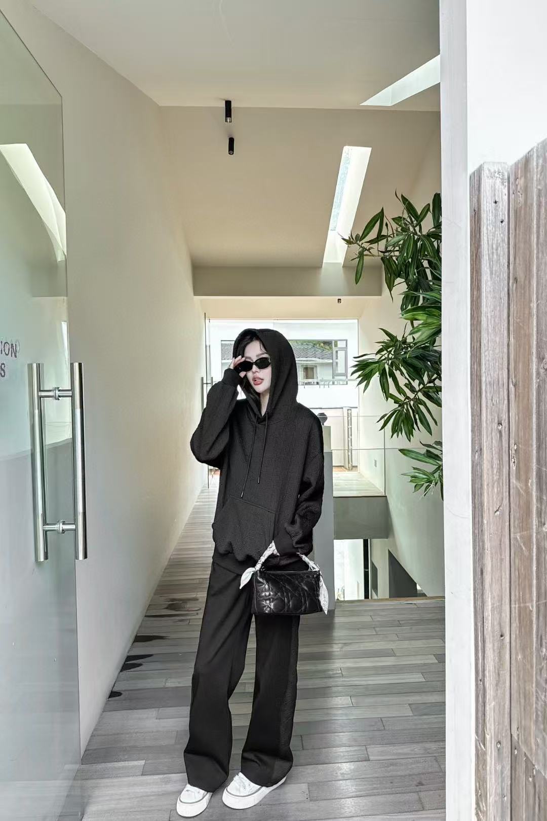 DIOR ジャカード フード付き カジュアルスーツ【50％割引+送料無料】