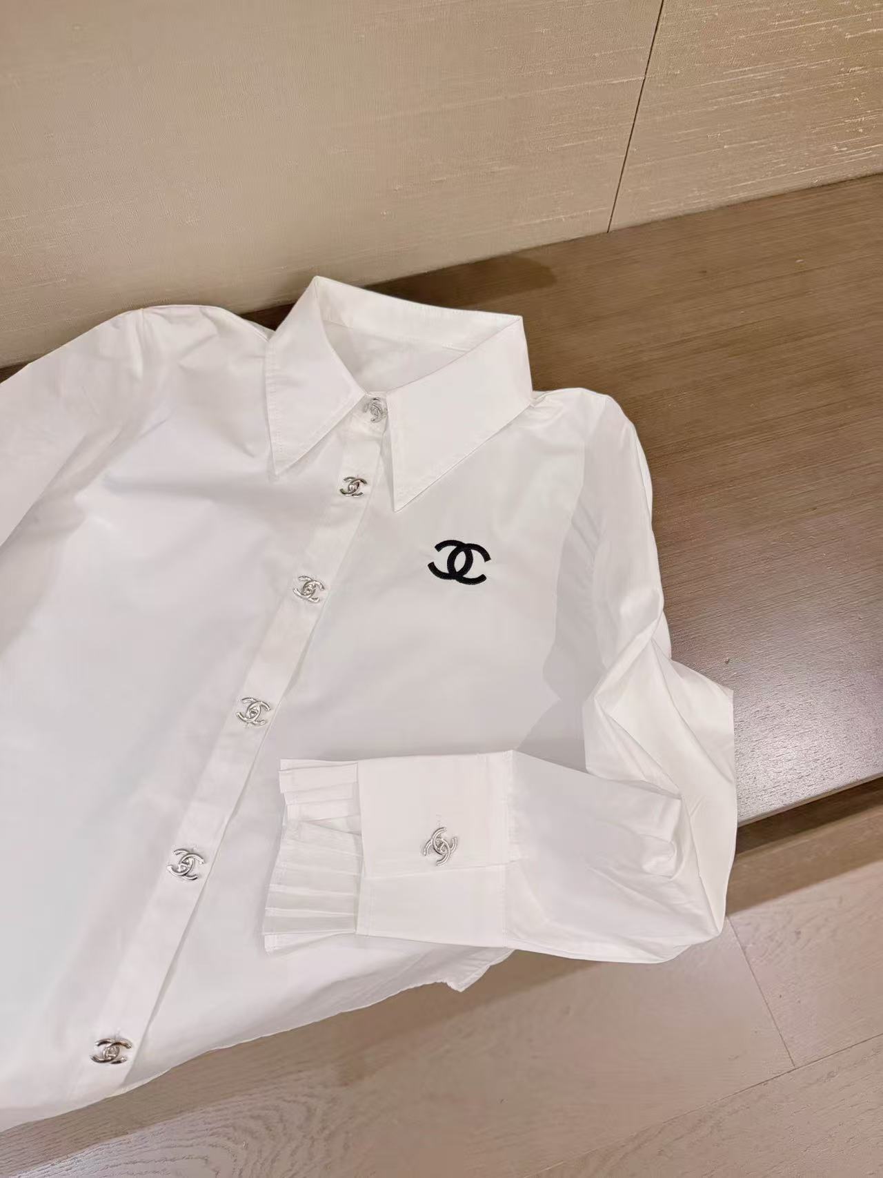 CHANE1 ダブルCボタンシャツ【50％割引+送料無料】