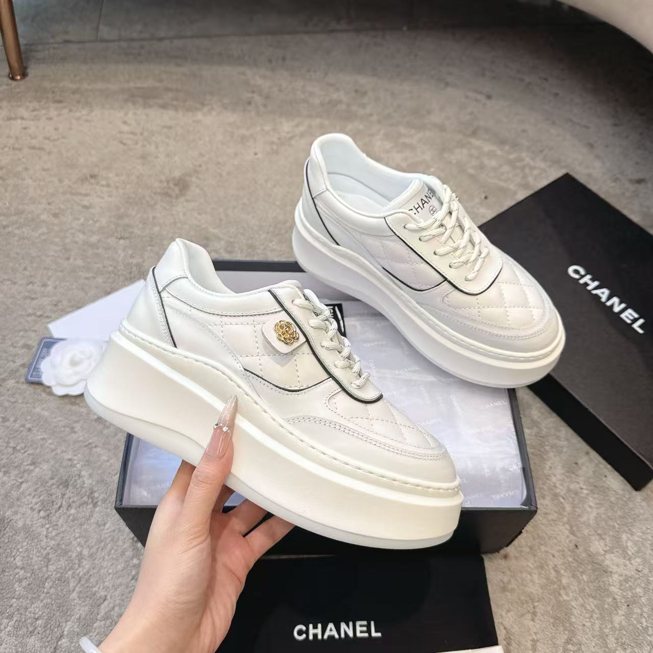 CHANE1 高品質パンダ厚底カジュアルシューズ【50％割引+送料無料】