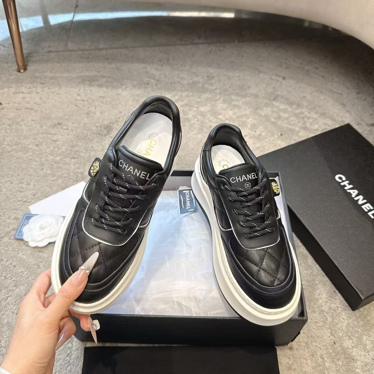 CHANE1 高品質パンダ厚底カジュアルシューズ【50％割引+送料無料】