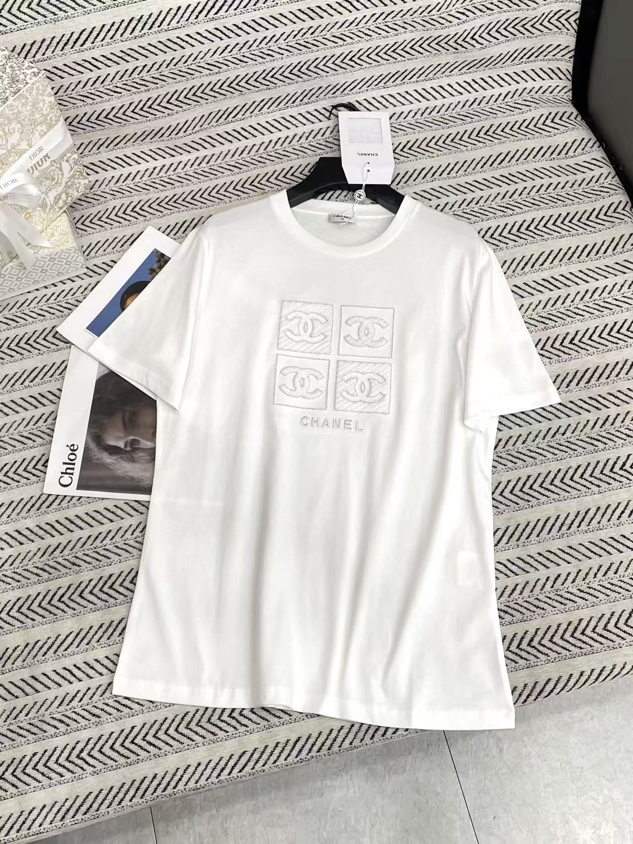 CHANE1 ダブルC Tシャツ【50％割引+送料無料】