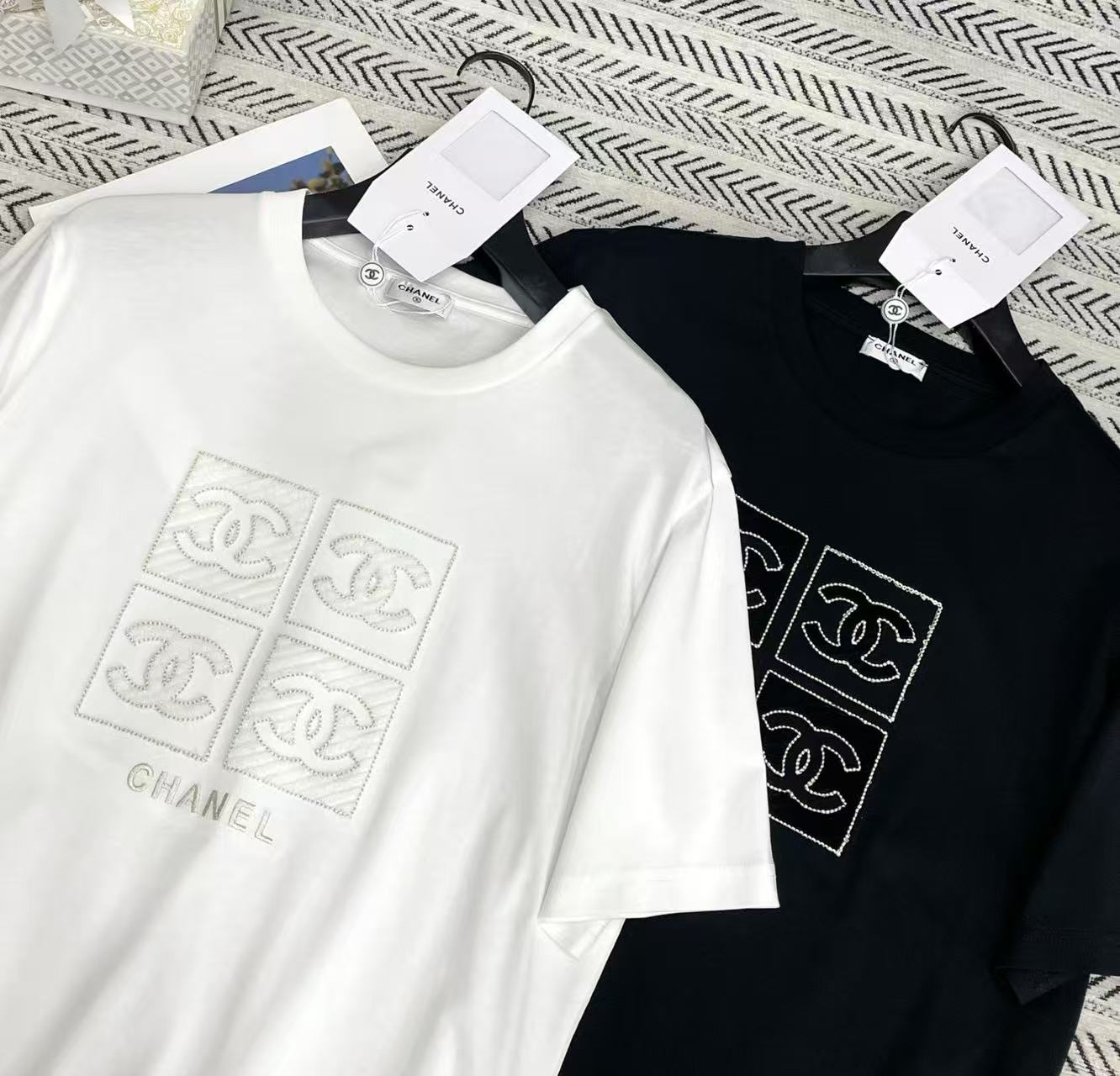 CHANE1 ダブルC Tシャツ【50％割引+送料無料】