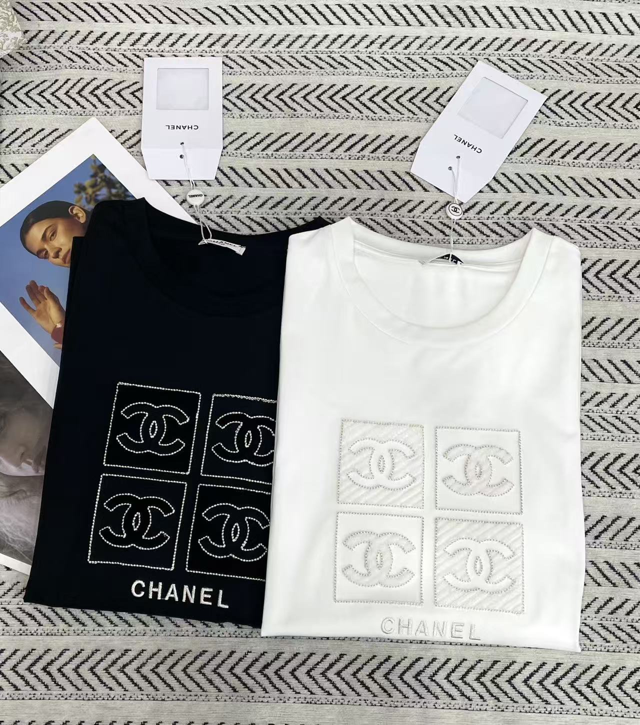 CHANE1 ダブルC Tシャツ【50％割引+送料無料】