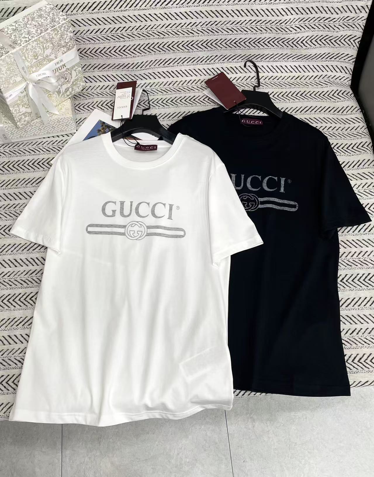 GUCC1 シンプルレターTシャツ【50％割引+送料無料】