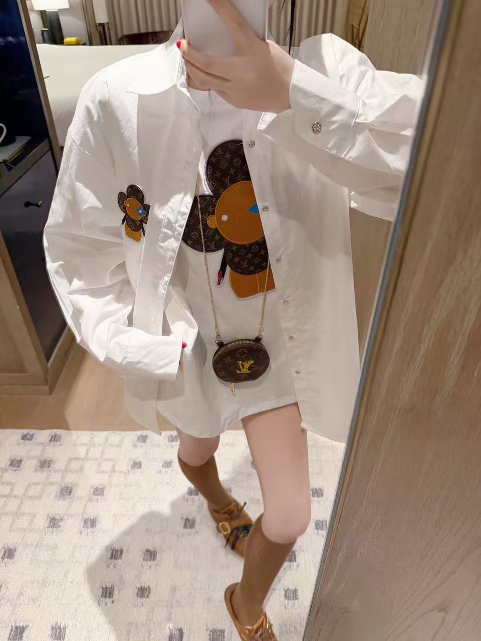 LVひまわりシャツ【50％割引+送料無料】