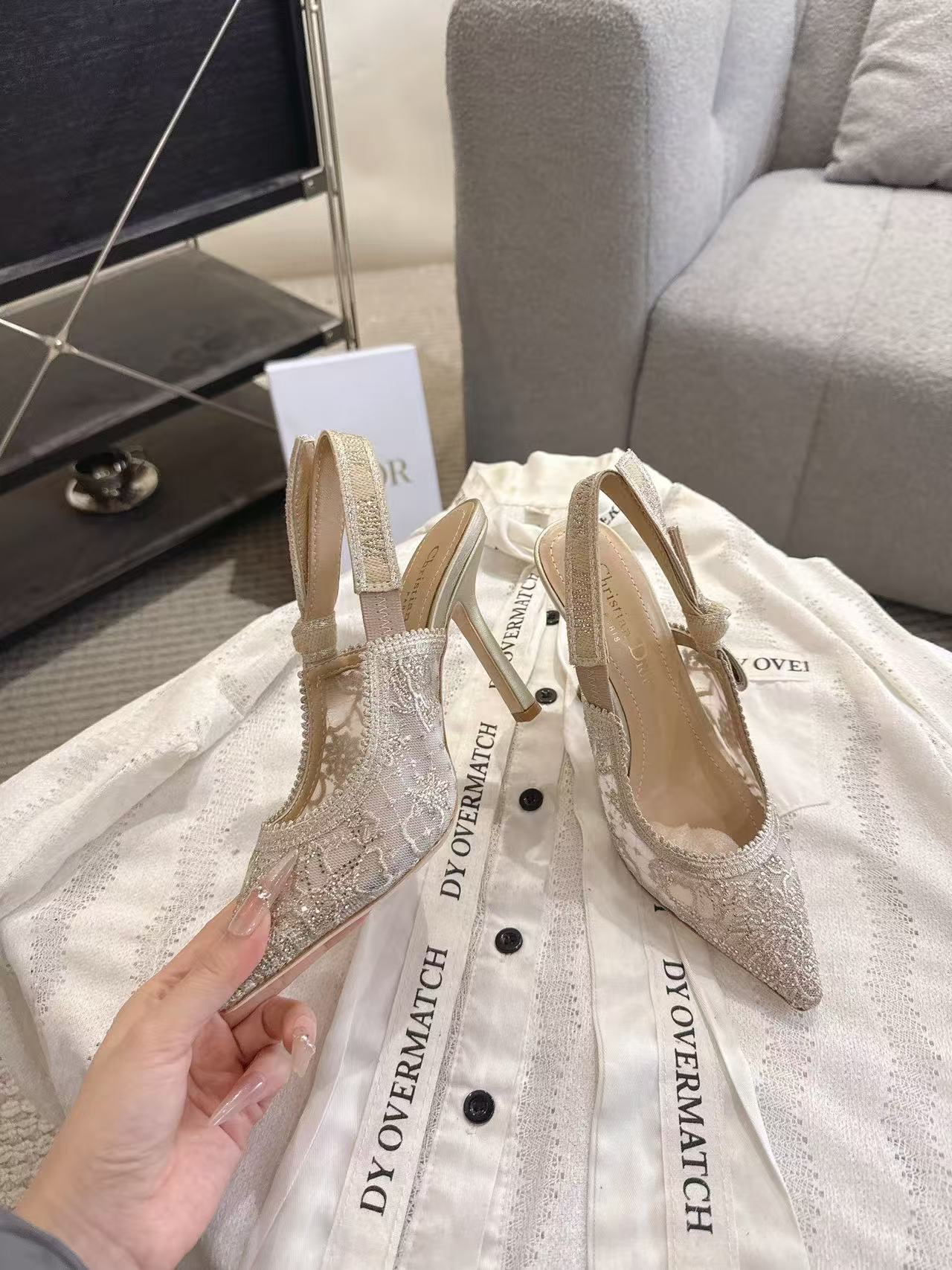 DIORの高品質レースハイヒール【50％割引+送料無料】