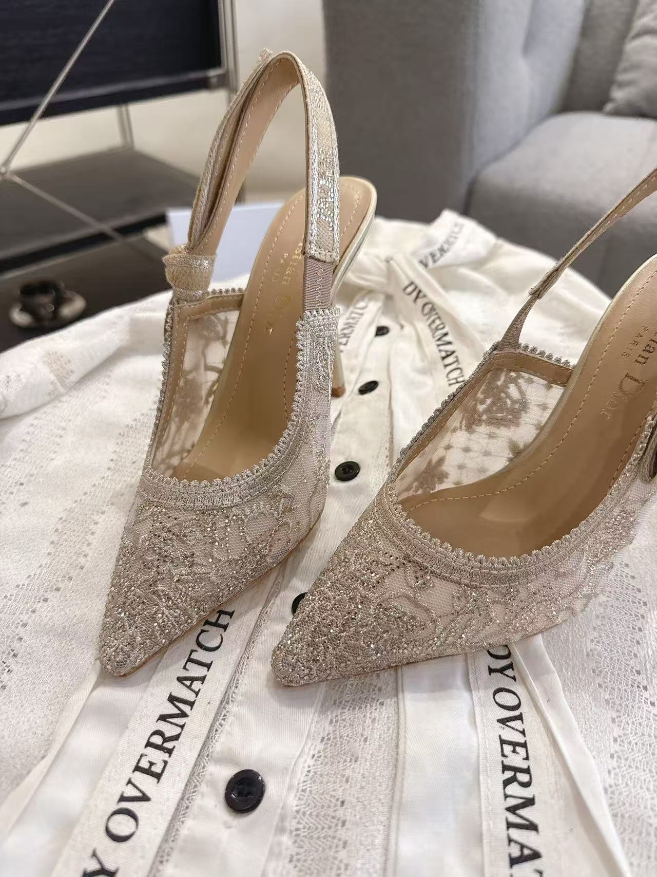 DIORの高品質レースハイヒール【50％割引+送料無料】