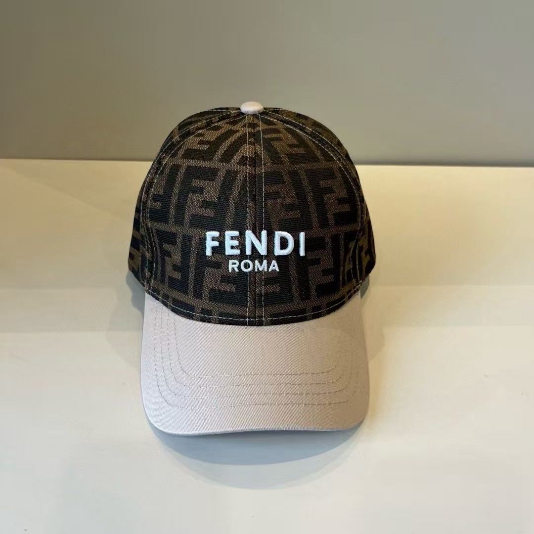 FEND1 刺繍入りレターベースボールキャップ【50％割引+送料無料】