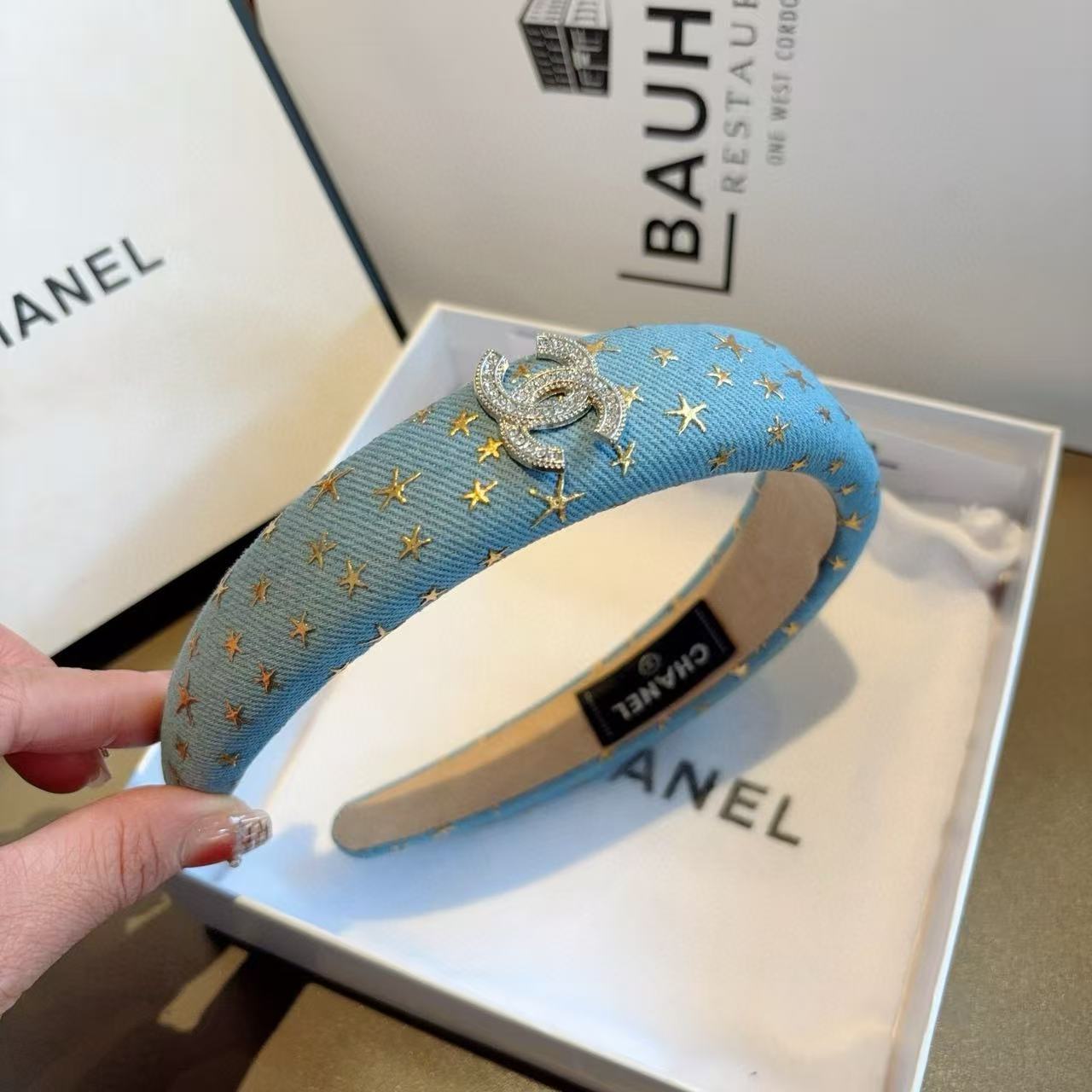 CHANE1 五芒星ダブルCヘッドバンド【50％割引+送料無料】