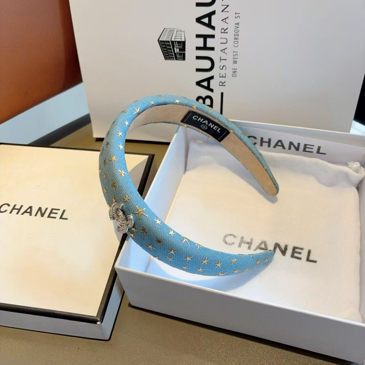 CHANE1 五芒星ダブルCヘッドバンド【50％割引+送料無料】