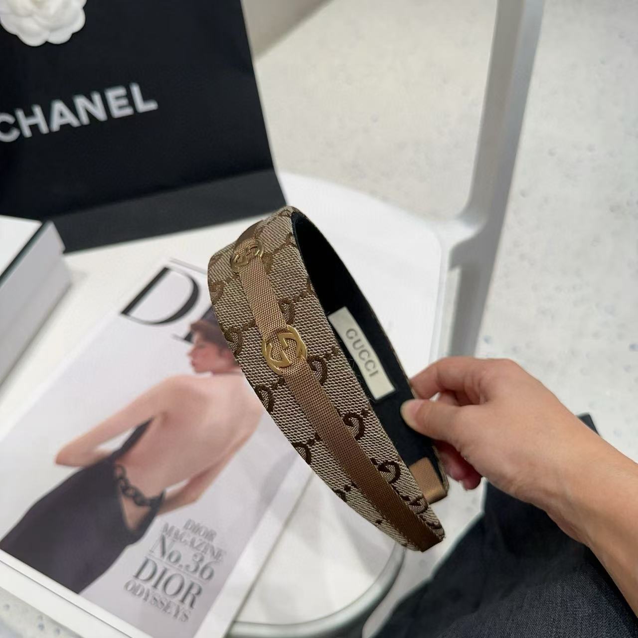 GUCC1 ジャカードヘッドバンド【50％割引+送料無料】