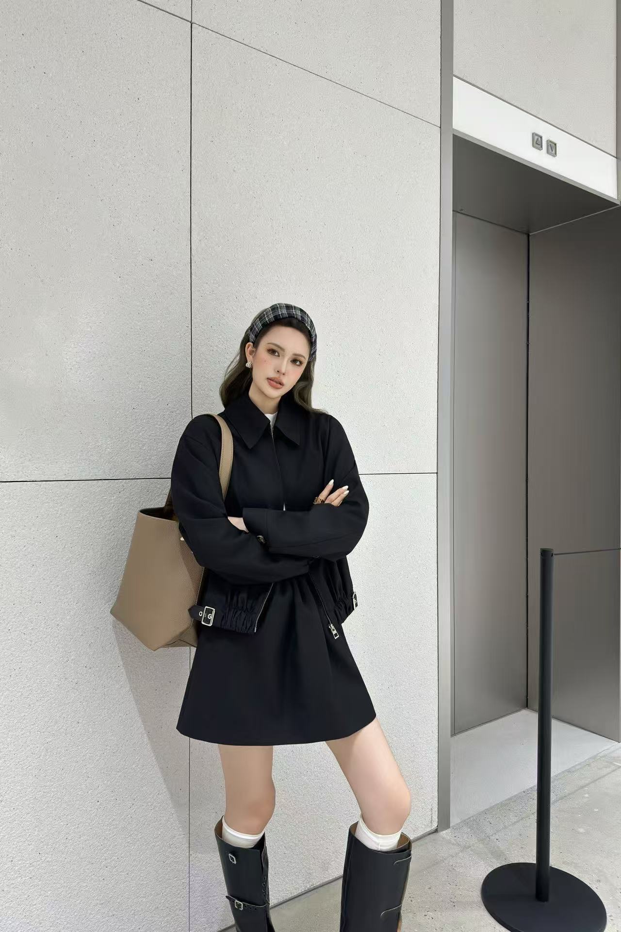 L0WEW ラペル ミニマリスト ジャケット【50％割引+送料無料】