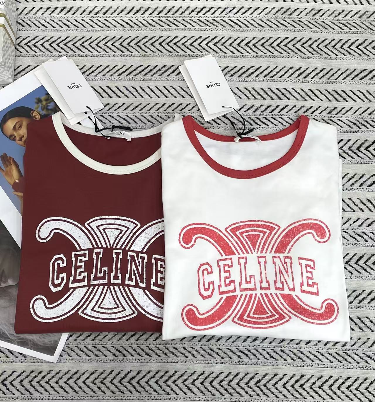 CEL1NE 凱旋門レターTシャツ【50％割引+送料無料】