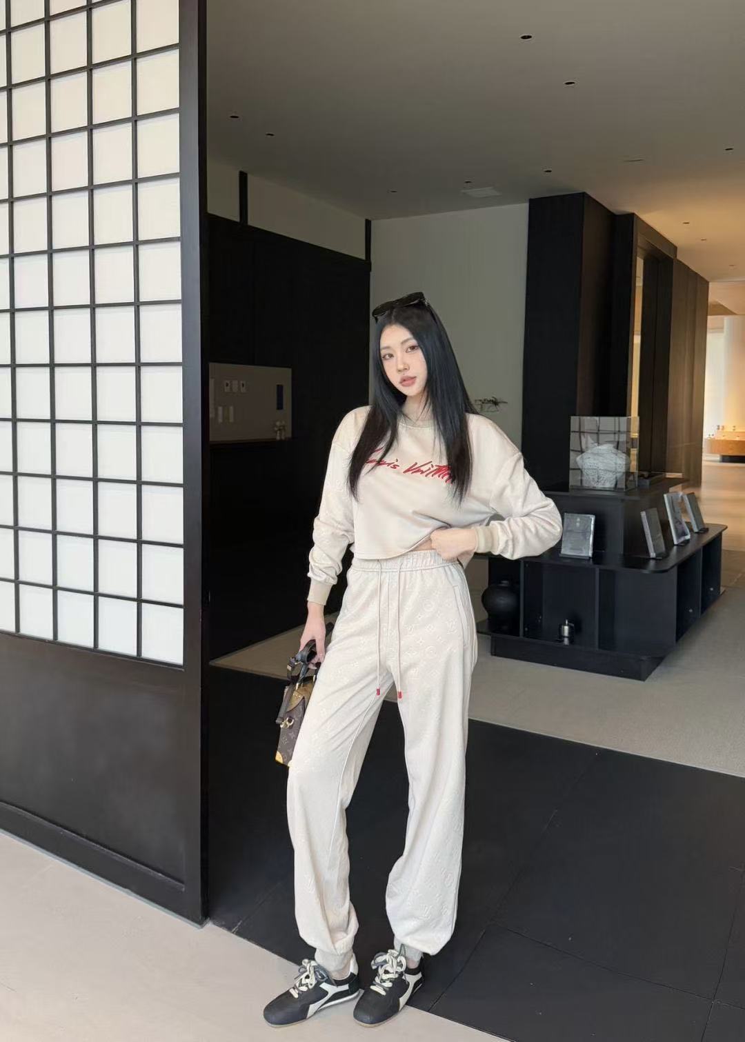 LV刺繍レターカジュアルスーツ【50％割引+送料無料】