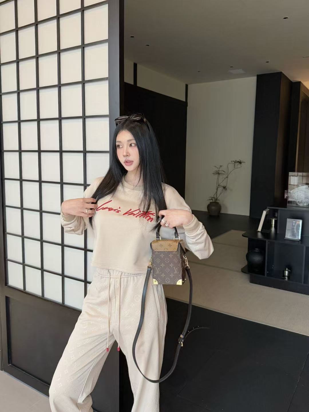 LV刺繍レターカジュアルスーツ【50％割引+送料無料】