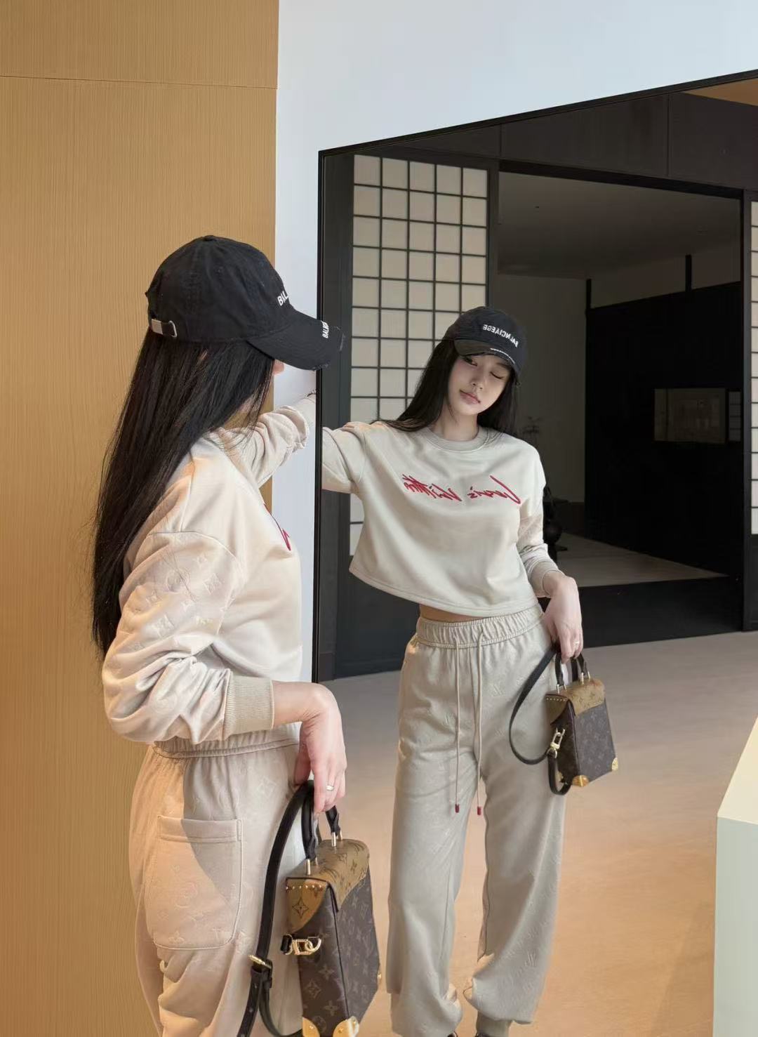 LV刺繍レターカジュアルスーツ【50％割引+送料無料】