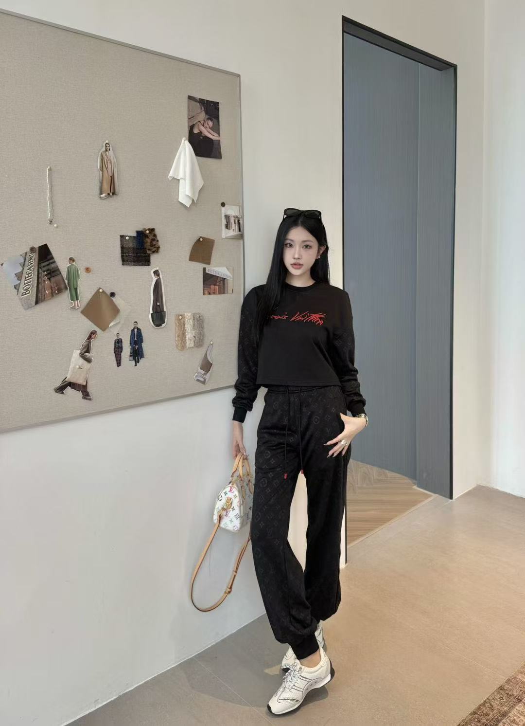 LV刺繍レターカジュアルスーツ【50％割引+送料無料】