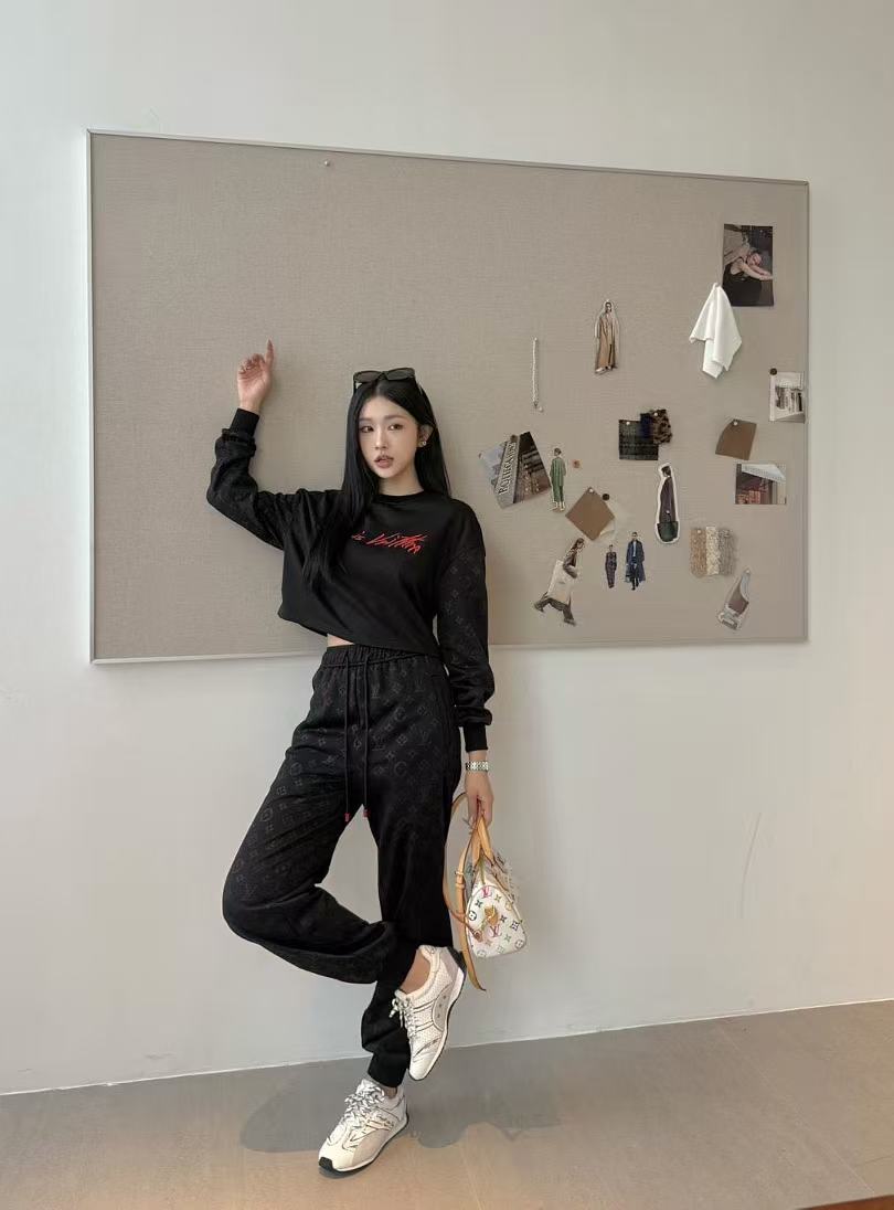 LV刺繍レターカジュアルスーツ【50％割引+送料無料】