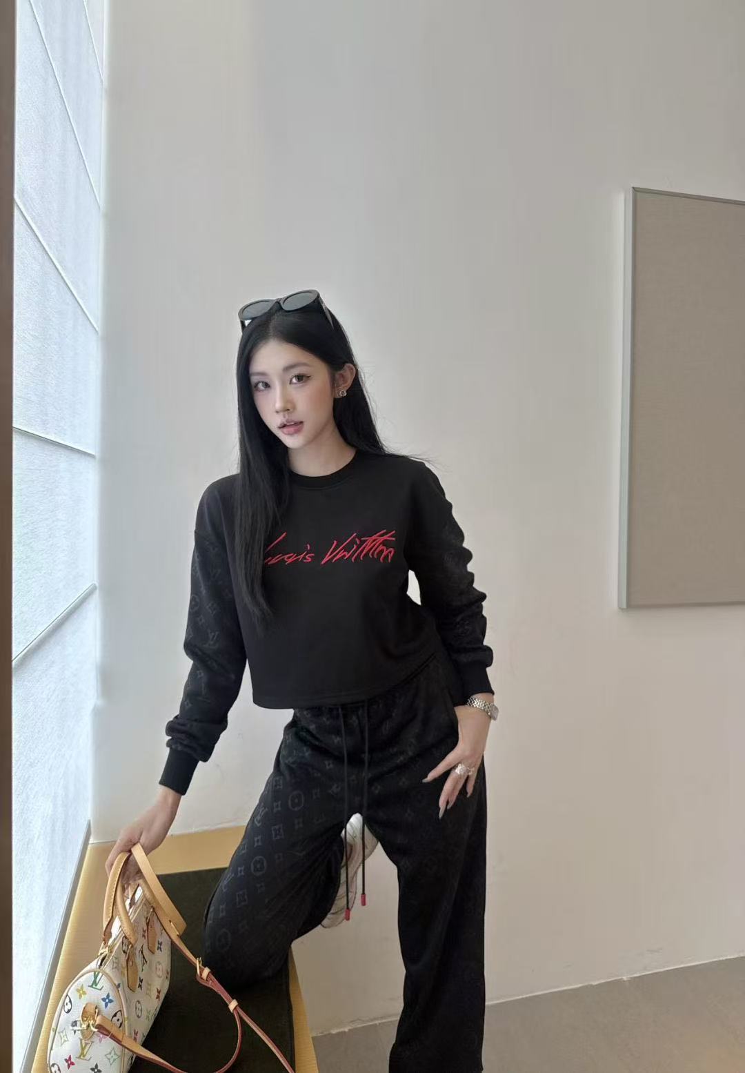 LV刺繍レターカジュアルスーツ【50％割引+送料無料】