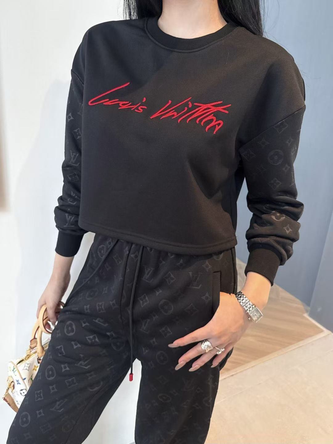 LV刺繍レターカジュアルスーツ【50％割引+送料無料】