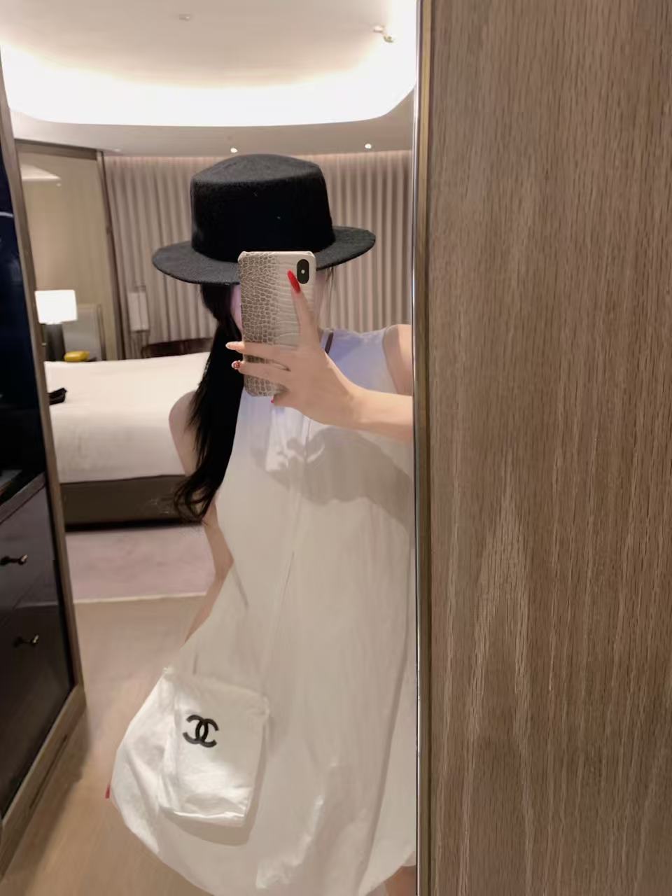 CHANE1 ダブルC ノースリーブドレス【50％割引+送料無料】