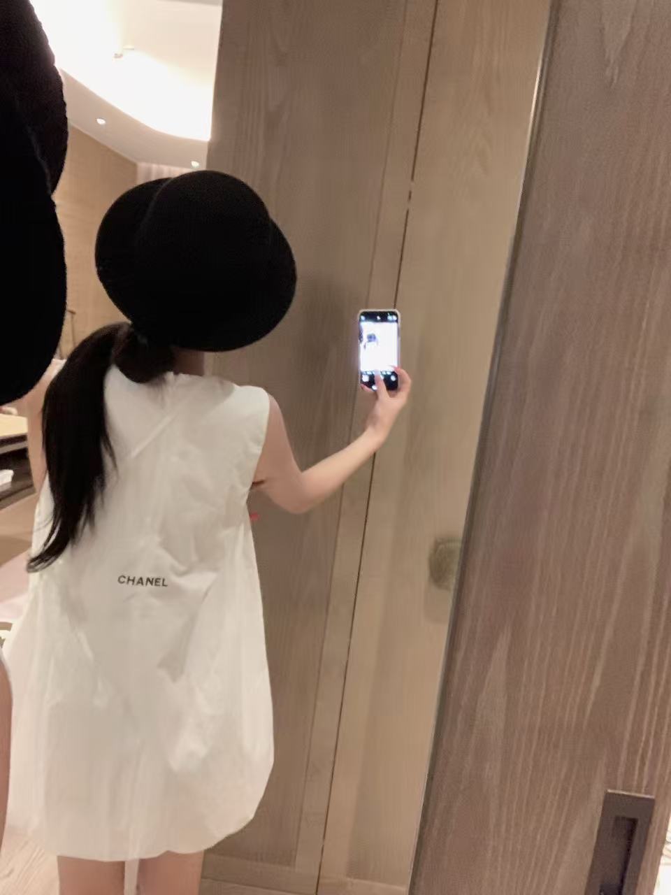 CHANE1 ダブルC ノースリーブドレス【50％割引+送料無料】