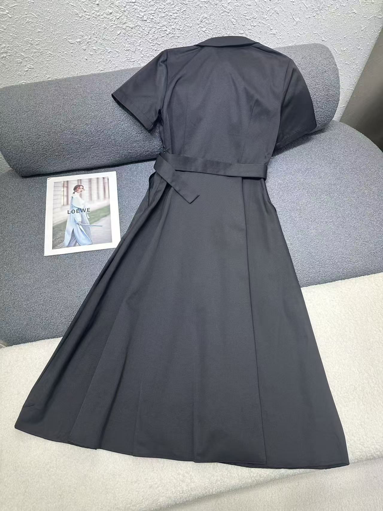 L0WEW 高品質刺繍ロゴドレス【50％割引+送料無料】