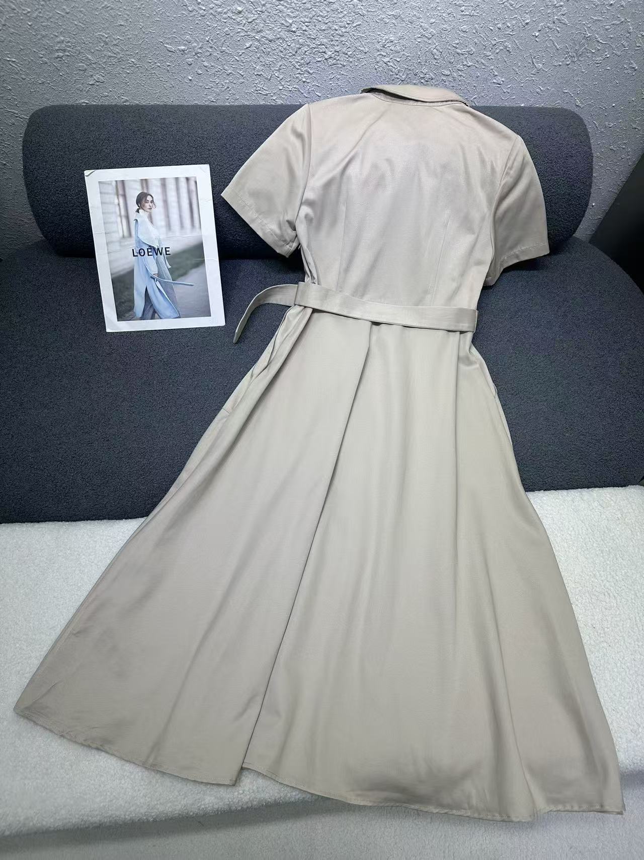 L0WEW 高品質刺繍ロゴドレス【50％割引+送料無料】