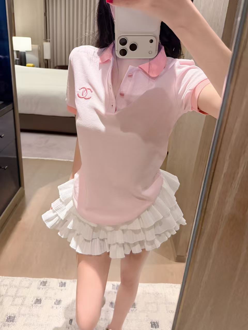 CHANE1 ダブルCラペルトップ【50％割引+送料無料】