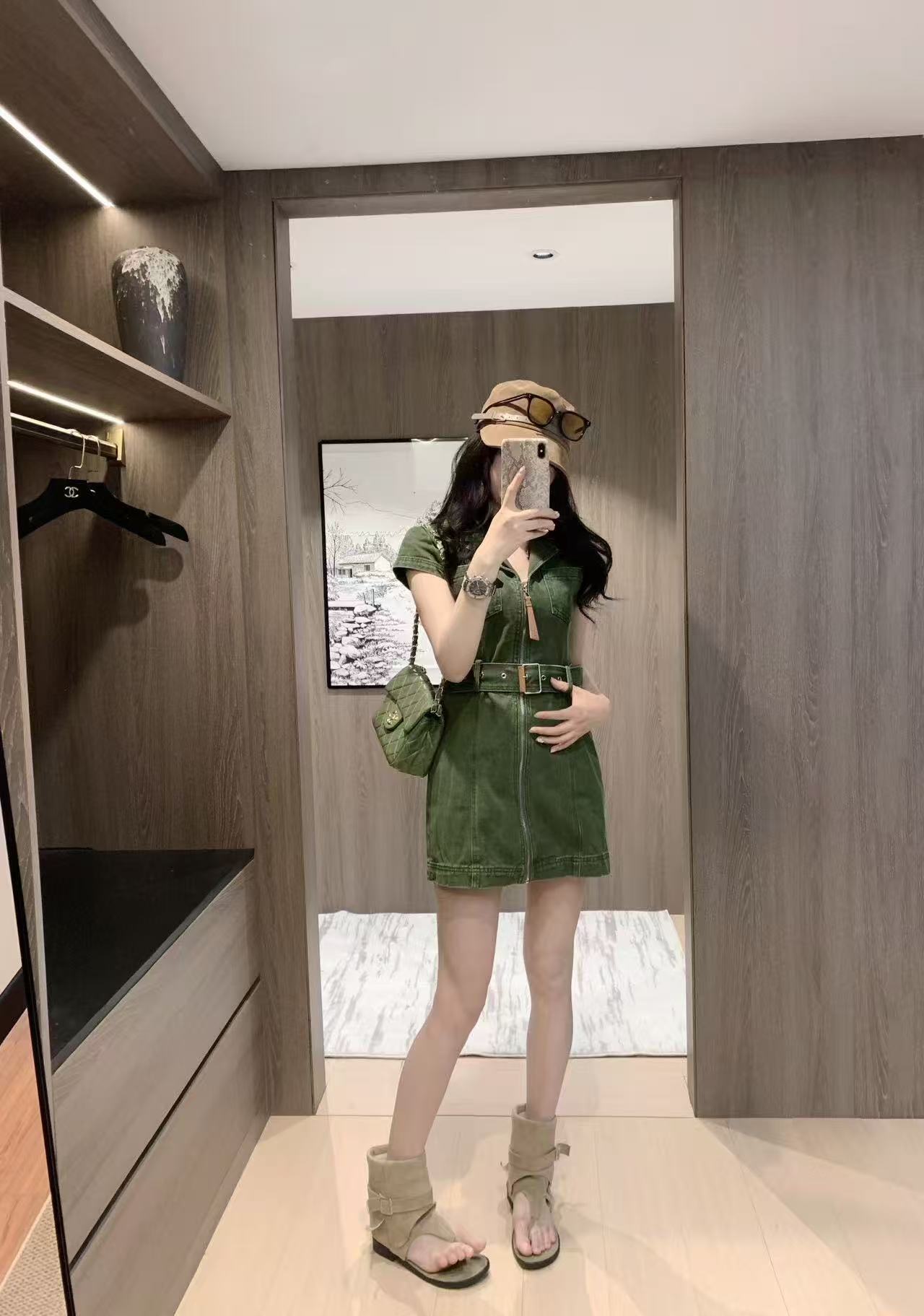 LVウォッシュデニムドレス【50％割引+送料無料】